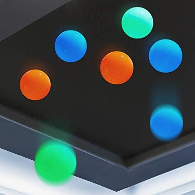 8 Pieces Glow in the Dark Sticky Balls Elevated Glowing Stress Balls Relax Cool ASMR Stuff Toy for Ceiling Wall Adults(1.8 Inches,White, Blue, Orange, Green)